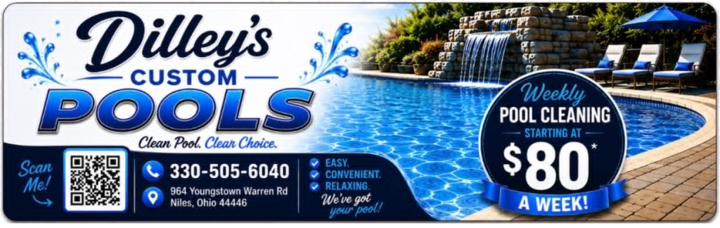 dilleys custom pools clean pool clean choice call 330 505 6040
